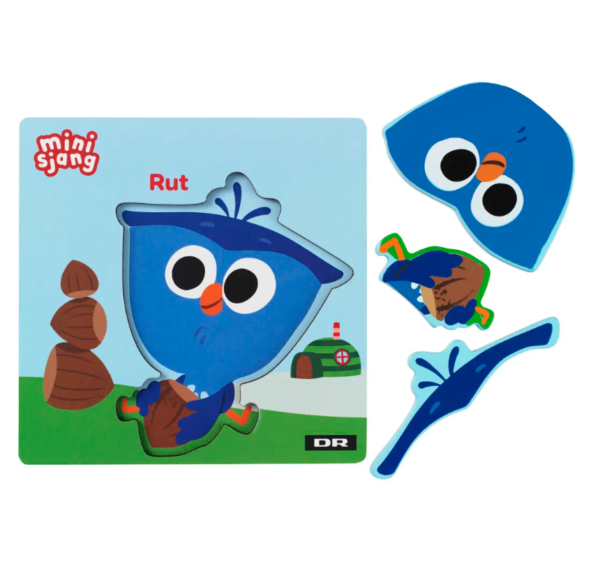 DR Træpuslespil - Børste, Trumle, Rut eller Orm