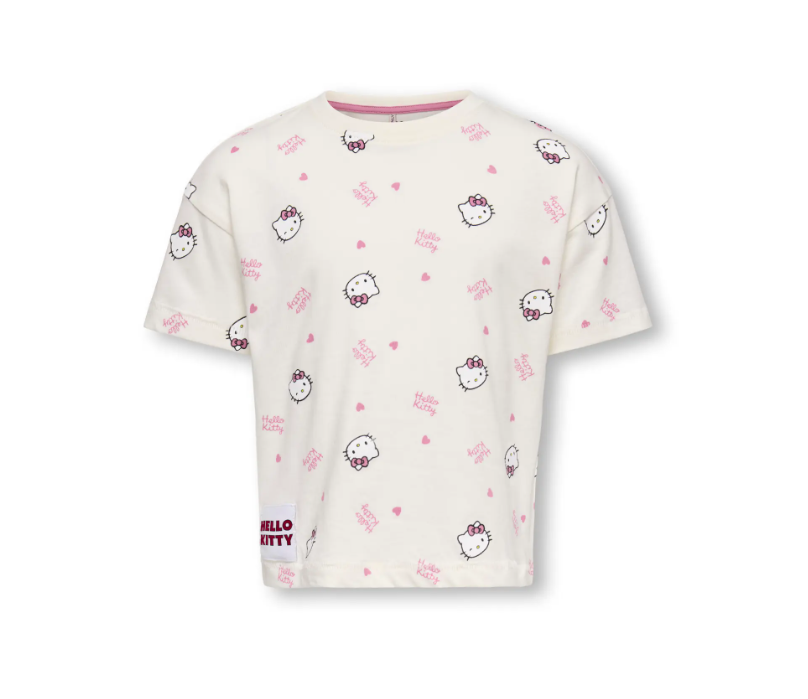 Only Mini Kitty Life SS Loose Tee - Tofu Hello Kitty