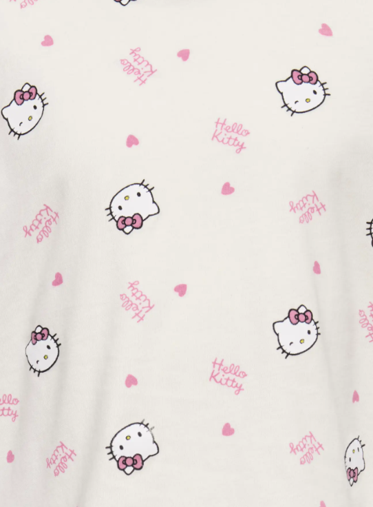 Only Mini Kitty Life SS Loose Tee - Tofu Hello Kitty