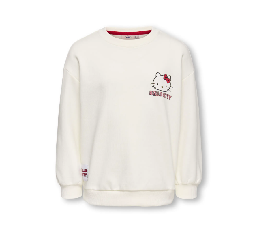 Only Mini Kitten Georgia Life Sweatshirt - Tofu Flower