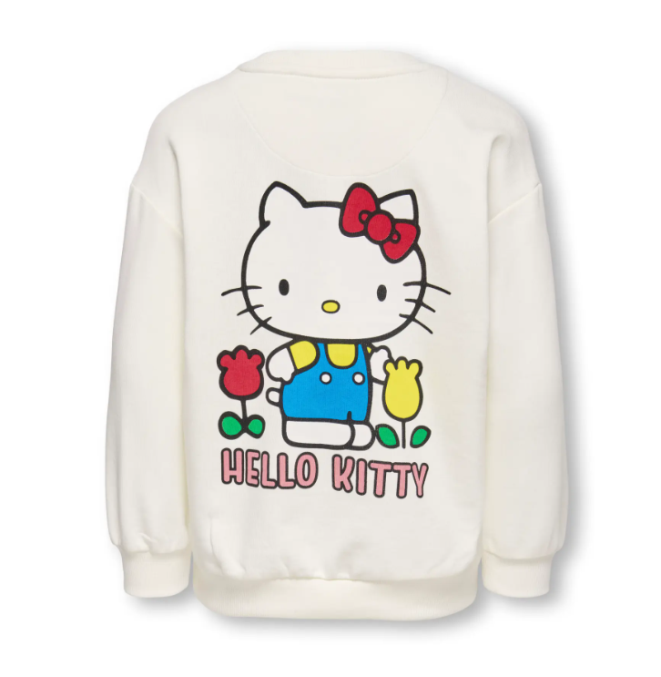Only Mini Kitten Georgia Life Sweatshirt - Tofu Flower