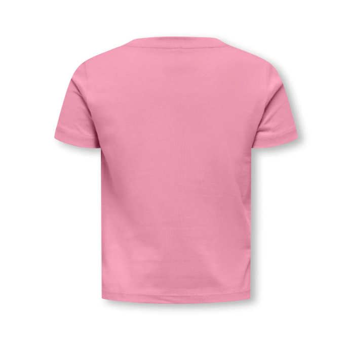 Only Mini Vega Life SS emb Tee - Cashmere Rose EMB Strawberry