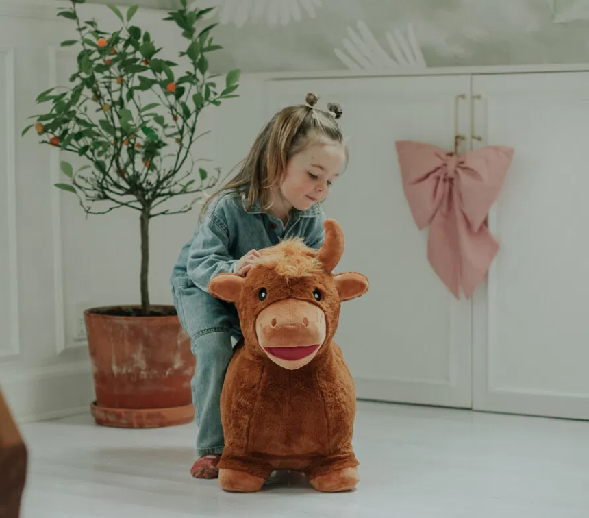 KREA Hoppe Dyr - Ko, brun