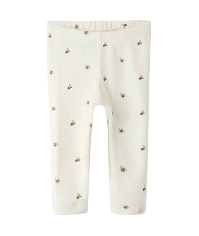 Lil Atelier Gayo Gno Slim Leggings - Coconut Milk/Bee