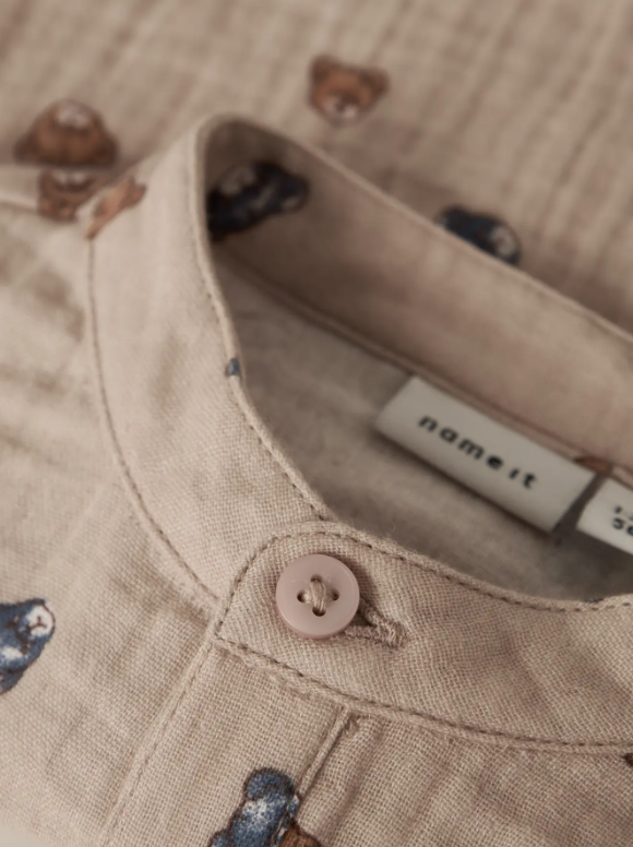 Name It Dutty LS Shirt Body - Chateau Gray