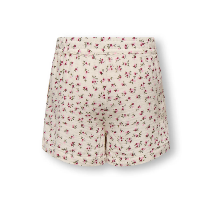 Only Mini Thyra Life Shorts - Tofu Ditsy Flower