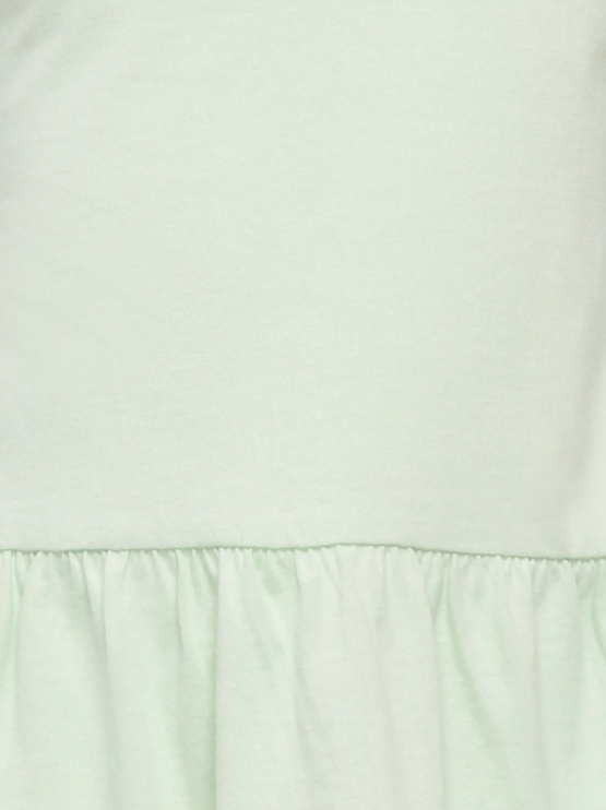 Only Mini Maiken Life SS Dress - Green Lily/Strawberry