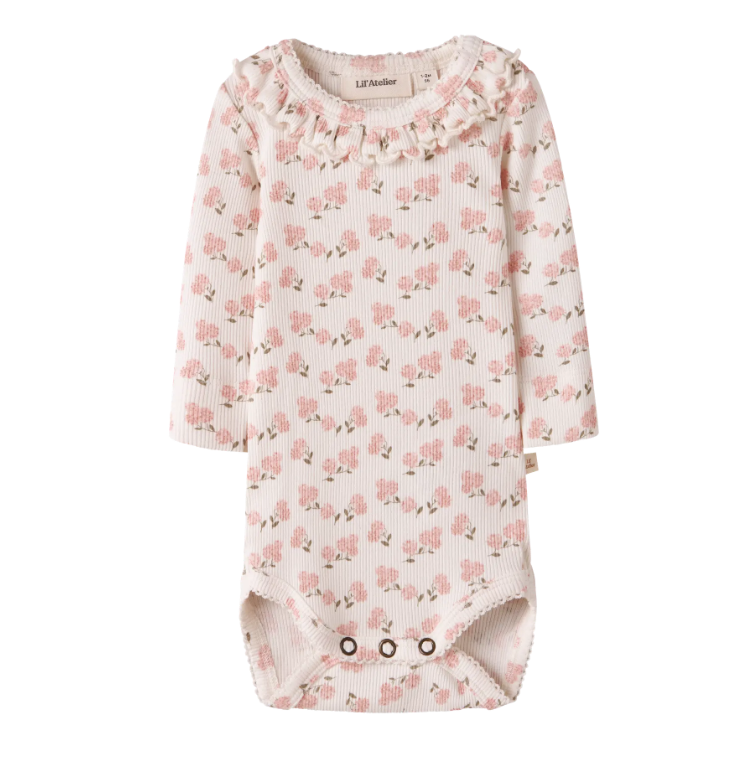 Lil Atelier Gago Kis Slim Body - Coconut Milk/Hydrangea