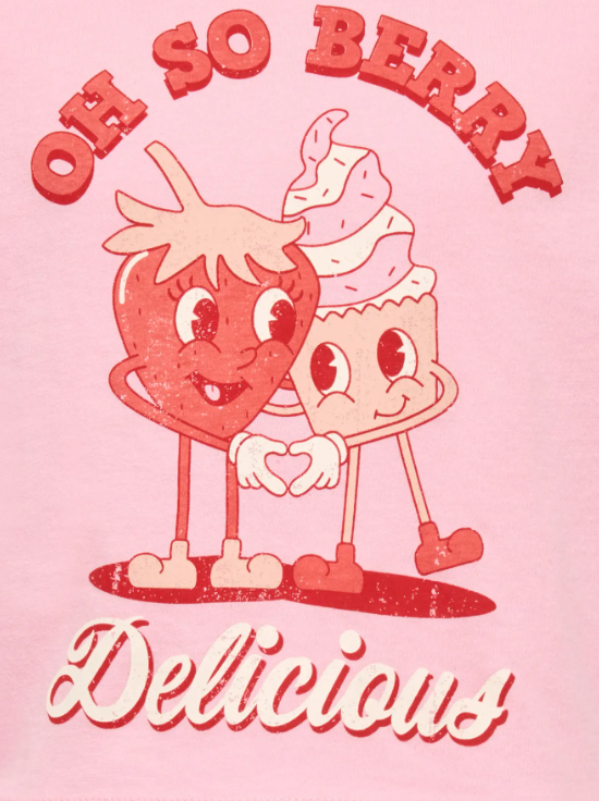 Only Mini Belinda Life SS Tee - Romance Rose Delicious