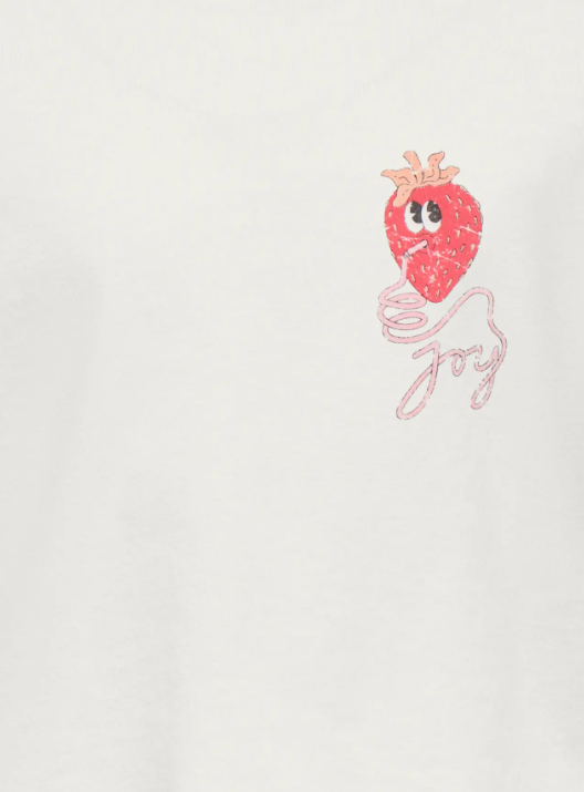 Only Mini Belinda Life SS Tee - Cloud Dancer Joy