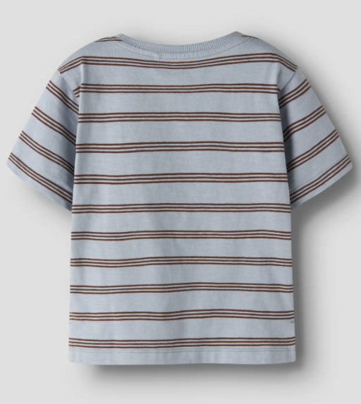 Name It Voby - SS Top - Blue Fog/Chestnut