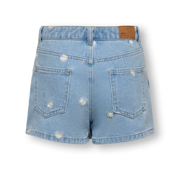 Only Mini Lesly - Daisy Denim Skort - Light Blue Denim