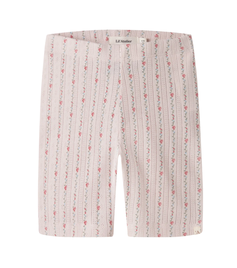 Lil Atelier Rachello - Duna Slim Biker Shorts - Morganite/Flower