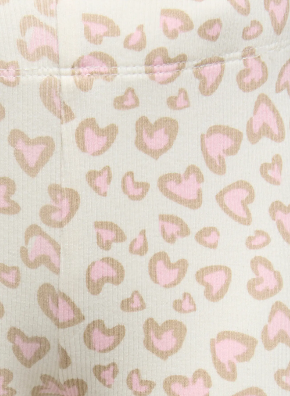 Only Mini Trinny - BSC Leggings - Tofu Heart Leo/Pale Lilac