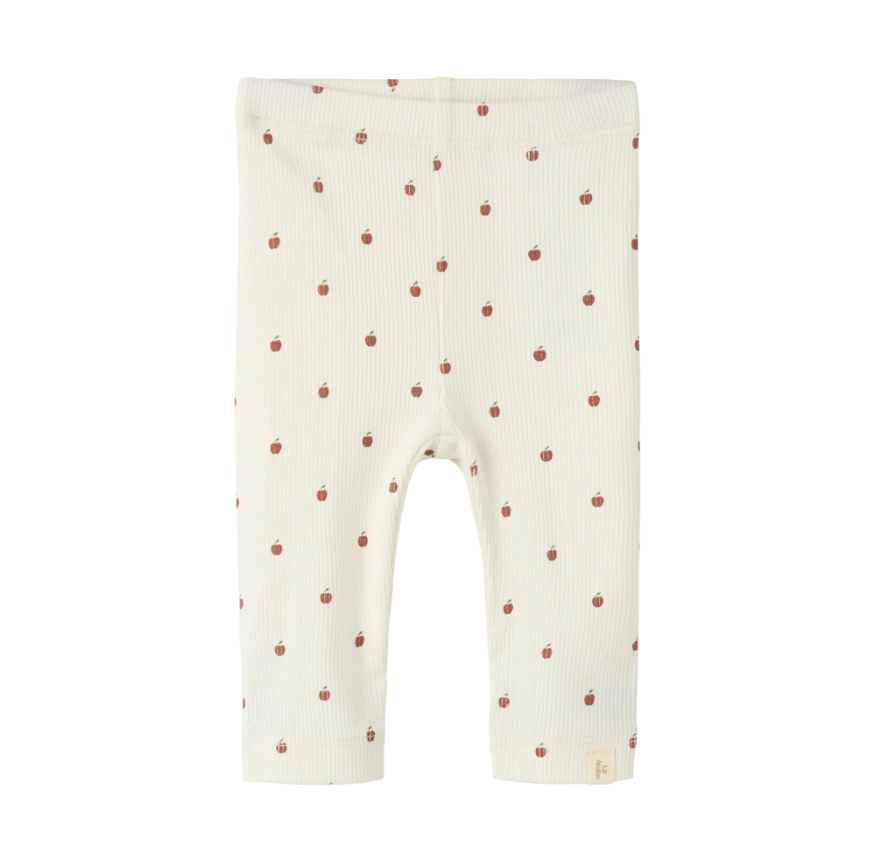 Lil Atelier Gago - Kye Slim Leggings - Turtledove/Apple
