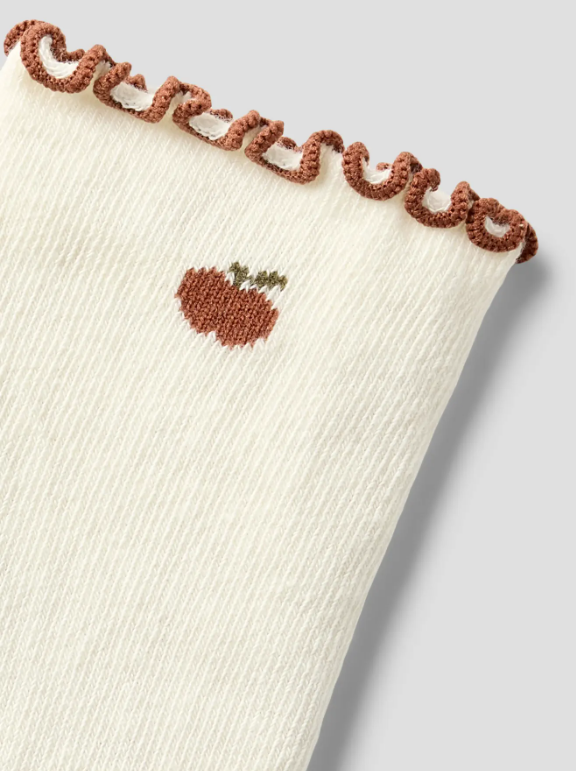 Lil Atelier Fiducia - Socks - Coconut Milk/Apple