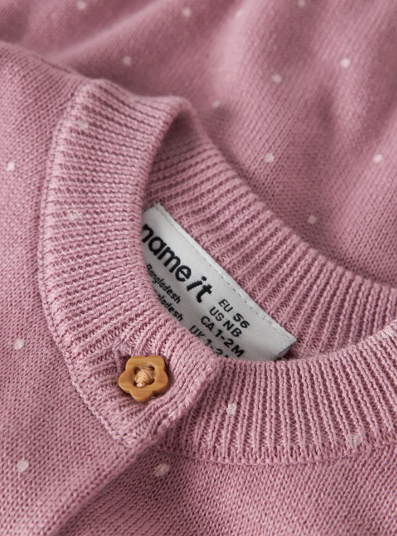 Name It Ladot - LS Knit Cardigan - Lilas