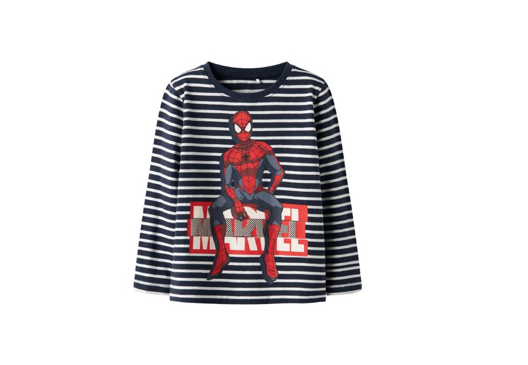 Name It Odys Spiderman LS Top - Navy Blazer