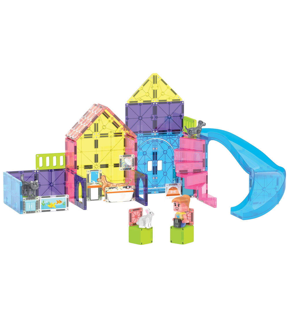 Magna-Tiles Magnetisk Legetøj - Pet Playhouse 50 dele