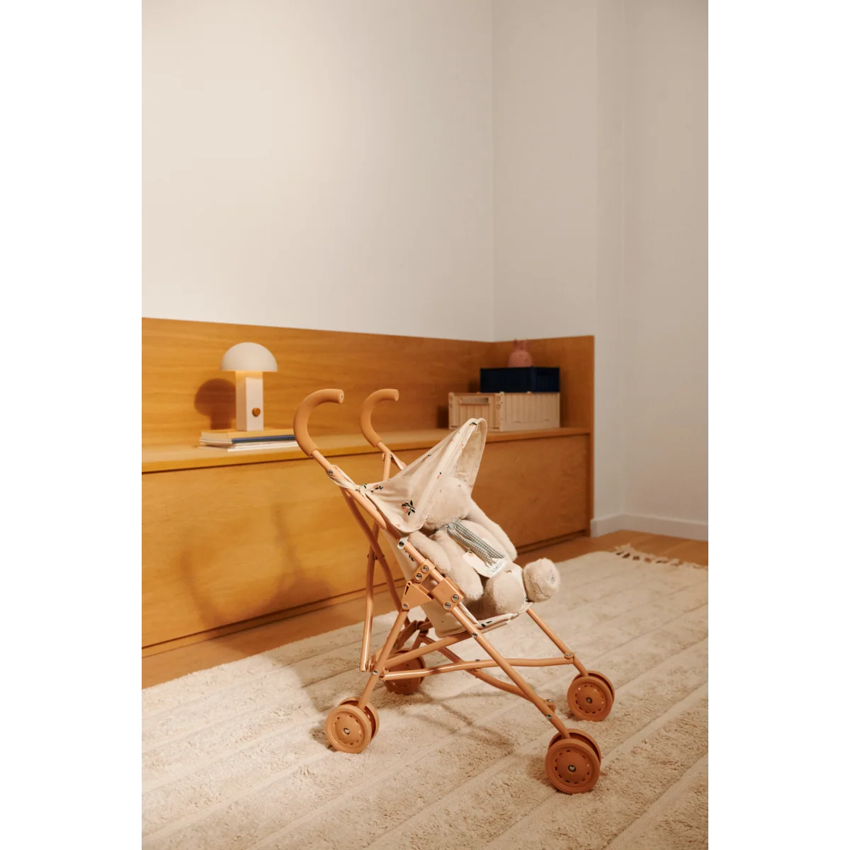 Liewood Elsie Dukkeklapvogn - Peach / Sea shell