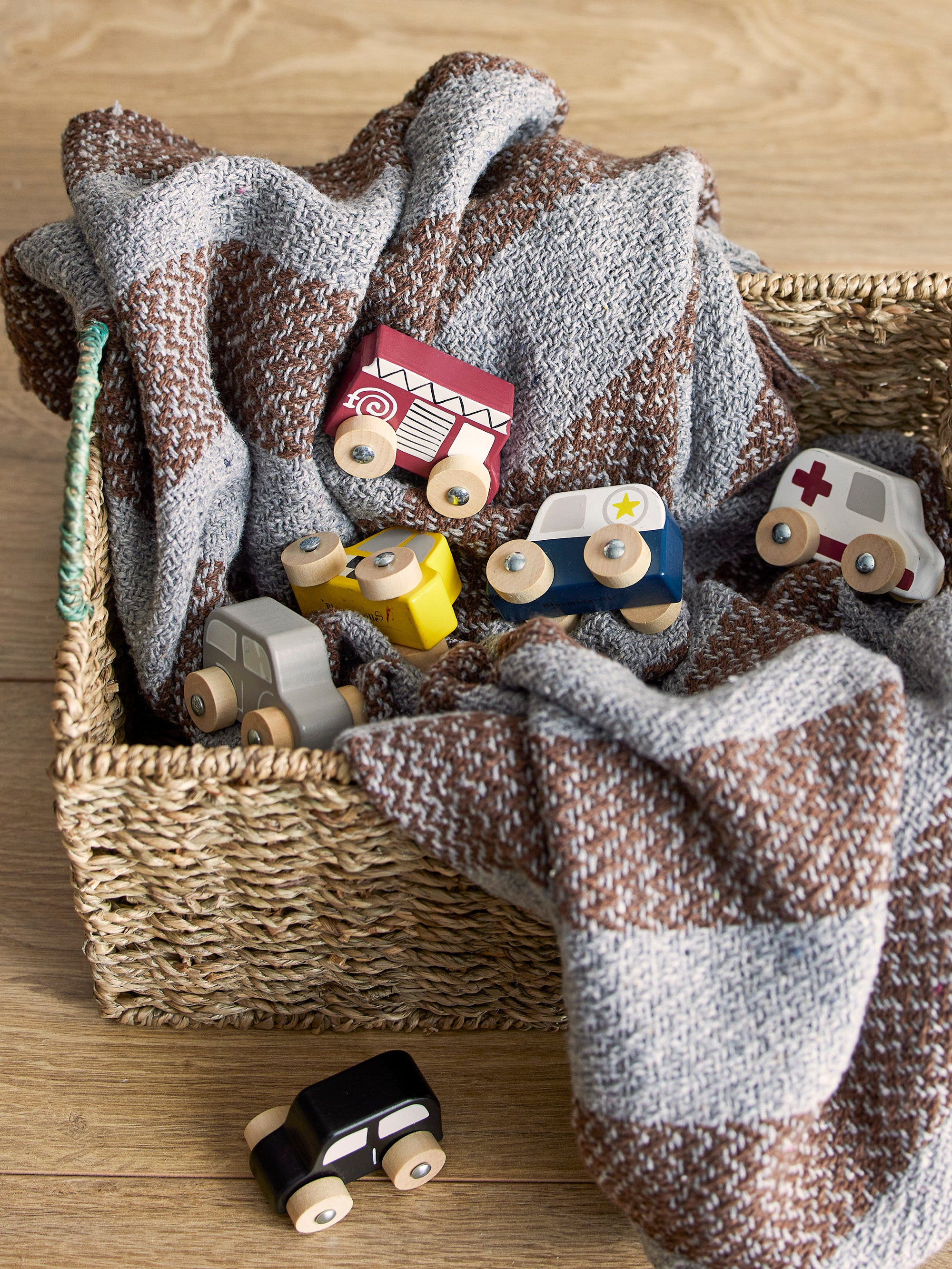 Bloomingville Mini Avin Legetøjsbiler i Træ - 6 Stk.