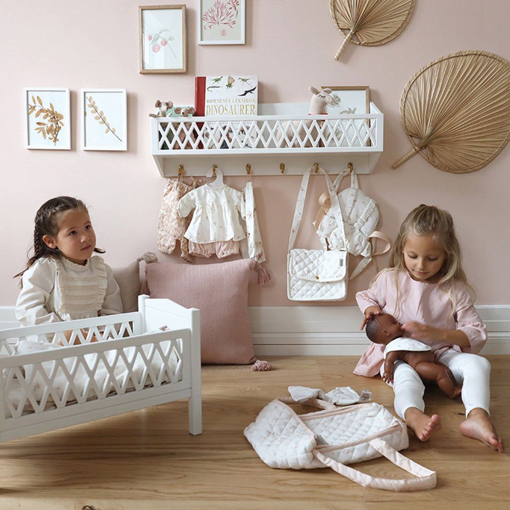 Cam Cam Copenhagen Harlekin Hylde m. kroge - Hvid