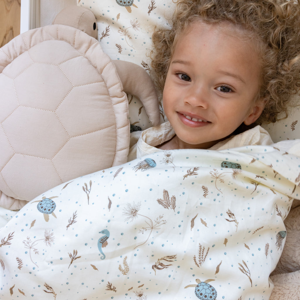 Cam Cam Copenhagen Junior Sengetøj - Sea Garden