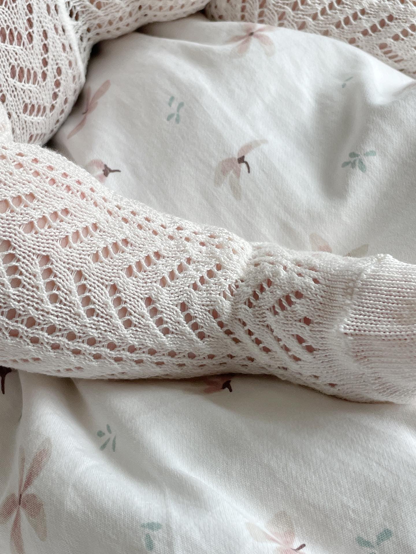 Condor Strømpebukser med All Over Hulmønster - Cava