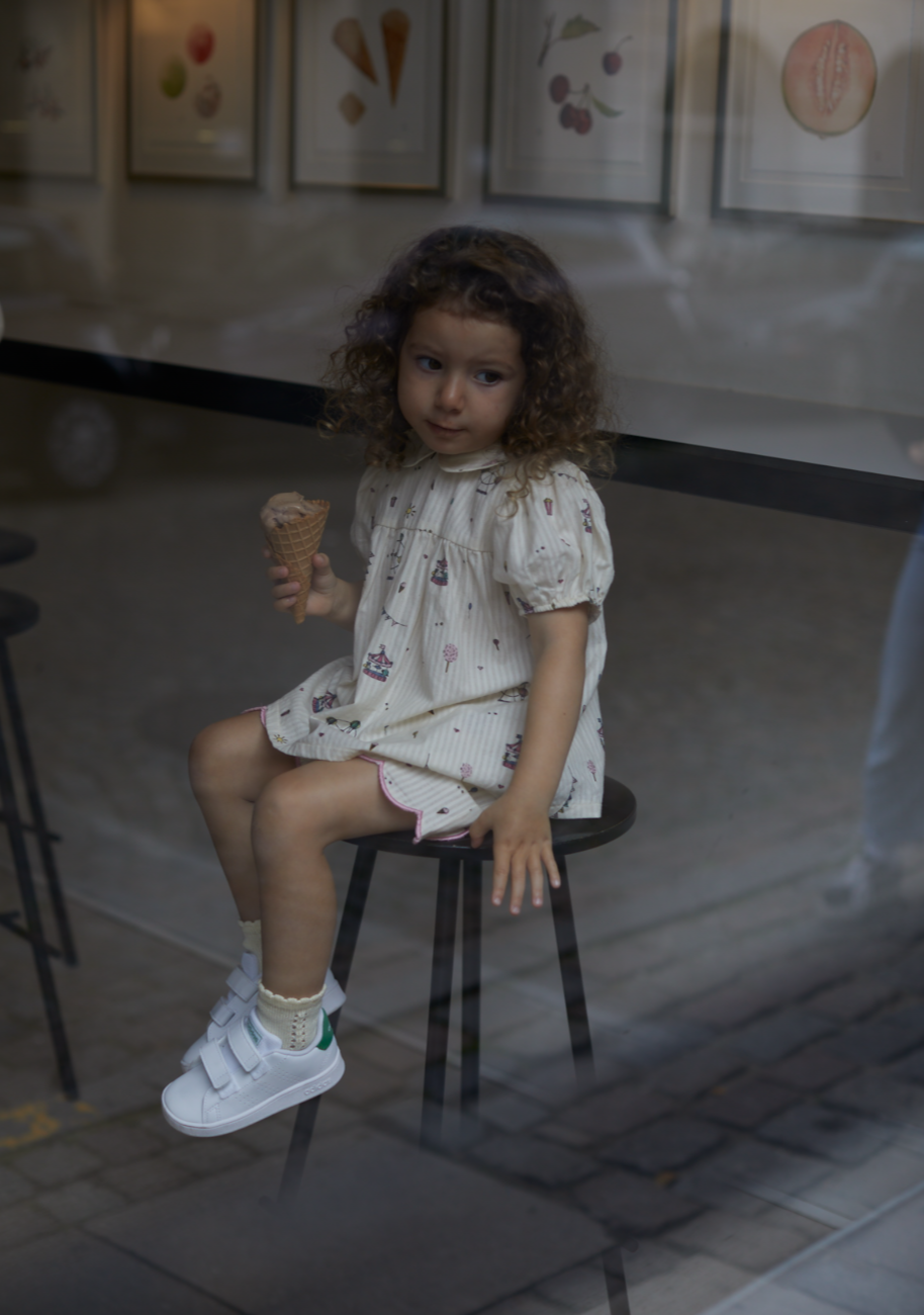 Copenhagen Colors Printet Bluse - Cream Tivoli Print