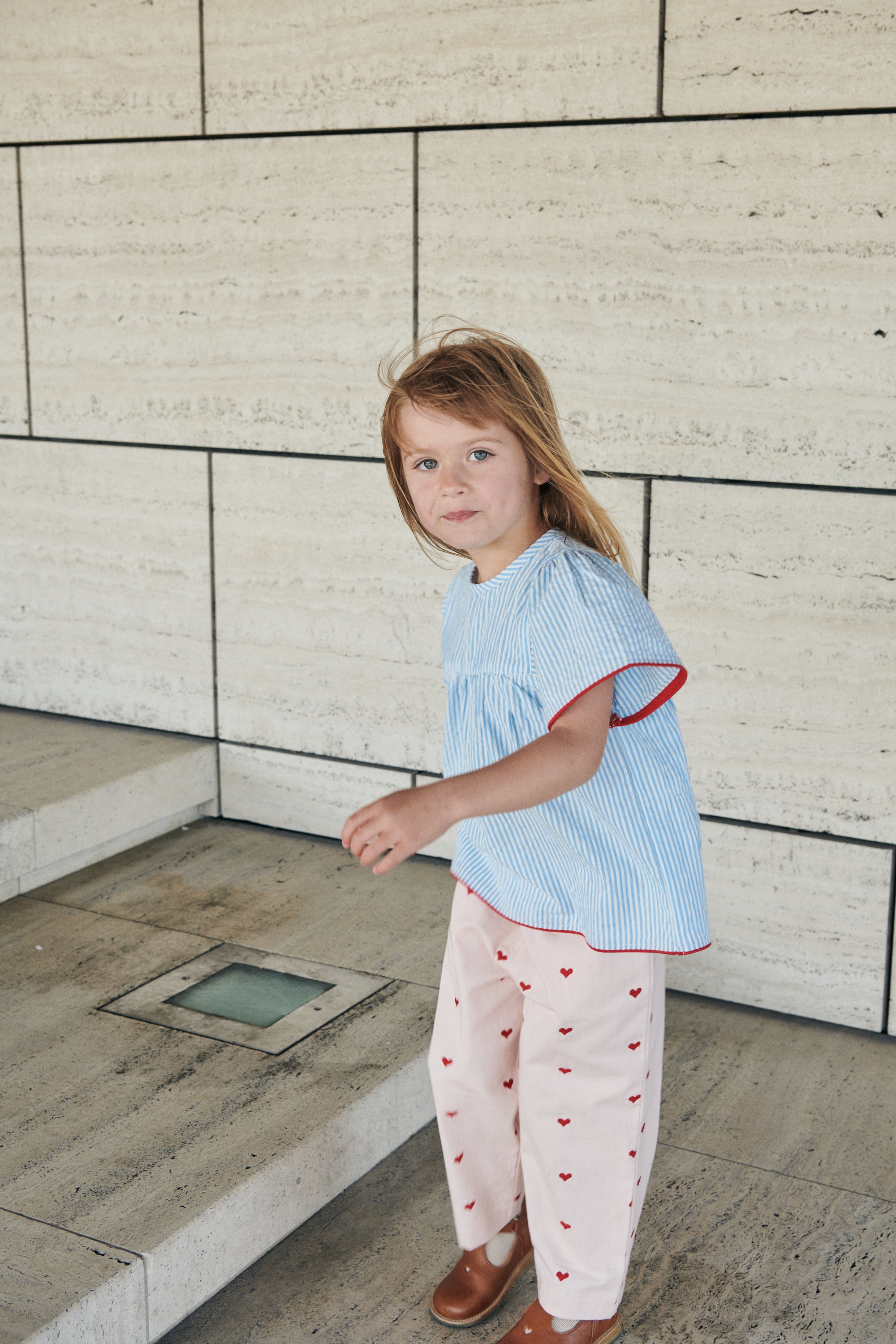 Copenhagen Colors Twill Hjerte Pants - Dusty Rose