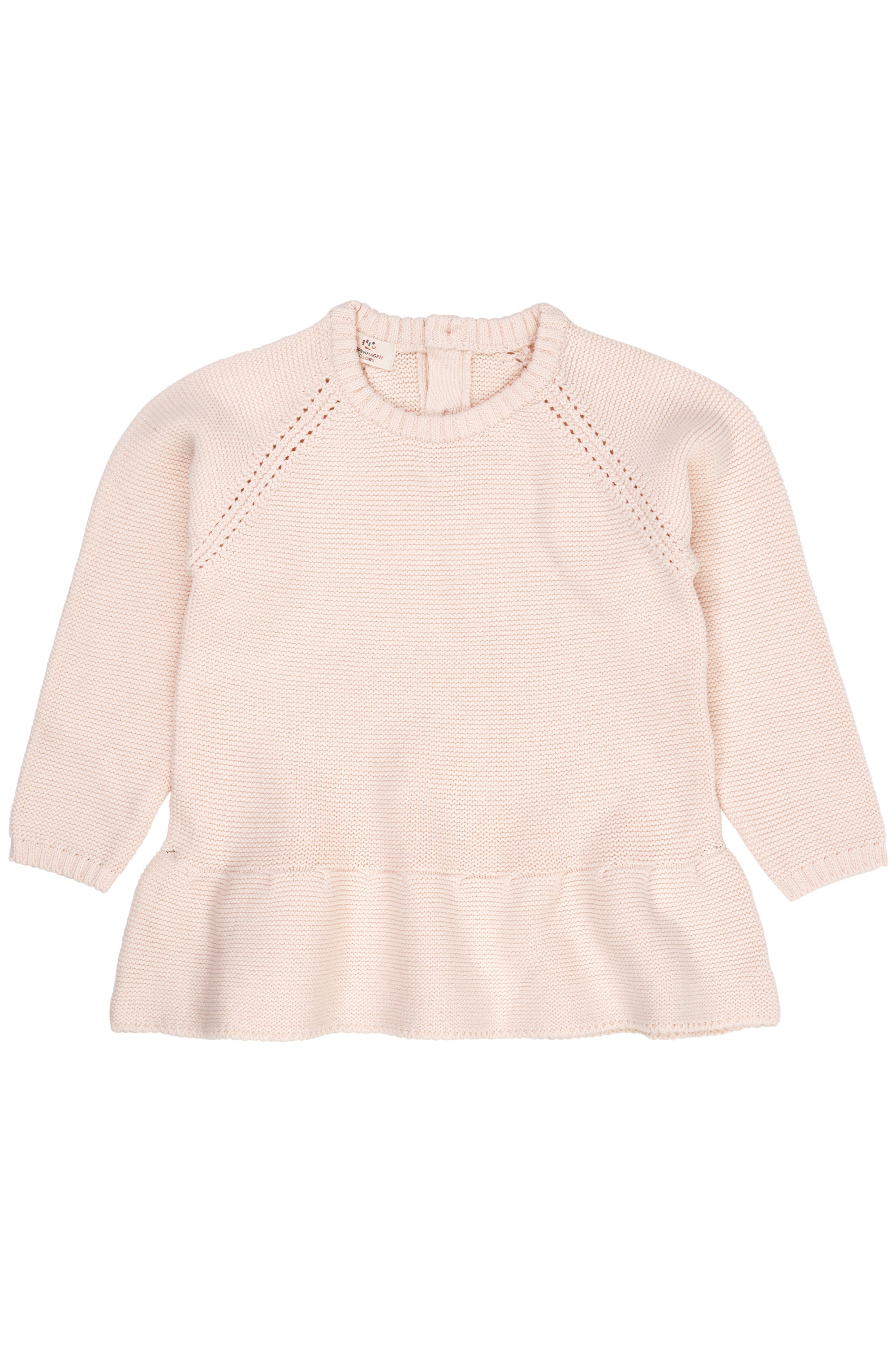 Copenhagen Colors Strik Bluse med flæse - Soft Pink