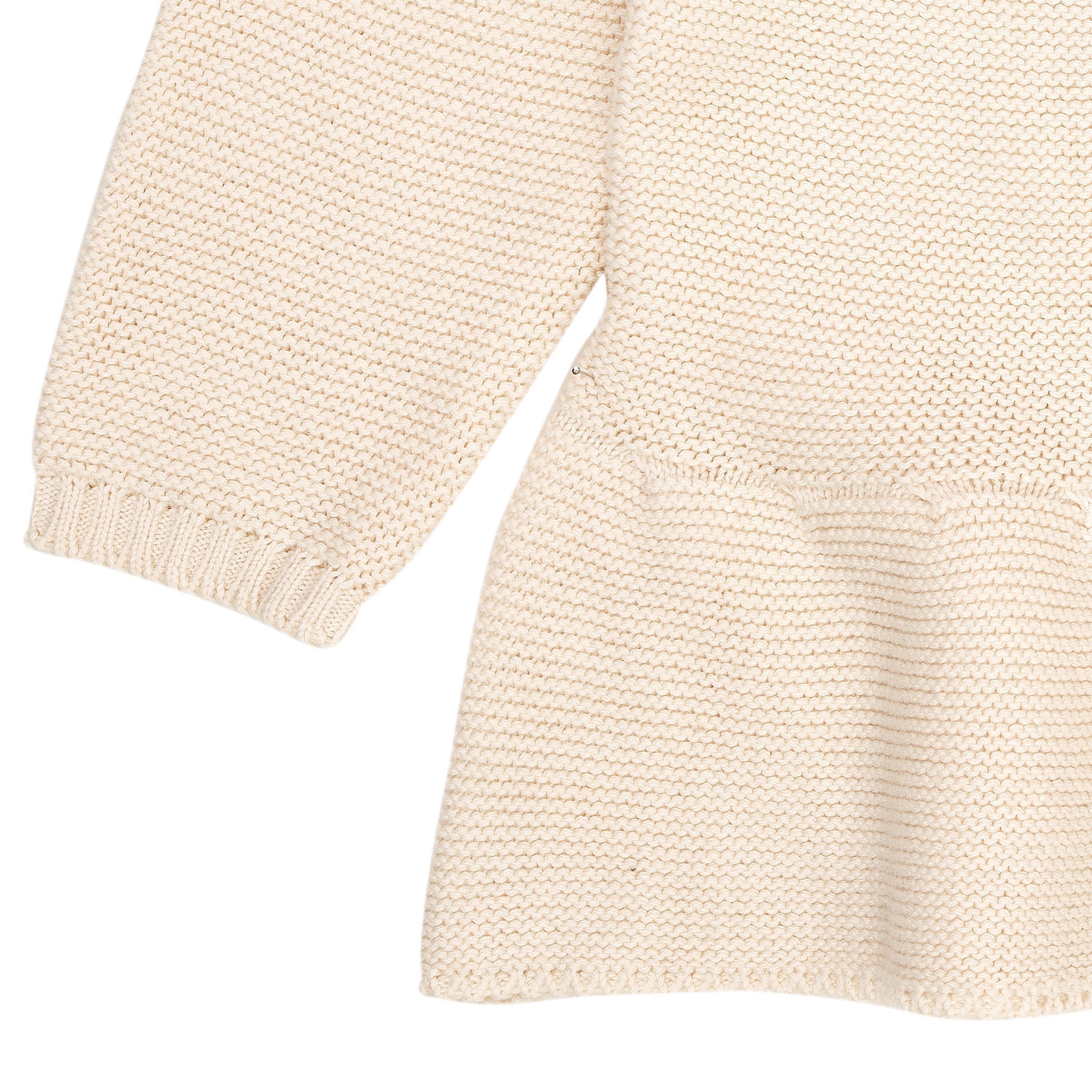 Copenhagen Colors Strik Bluse med flæse - Cream