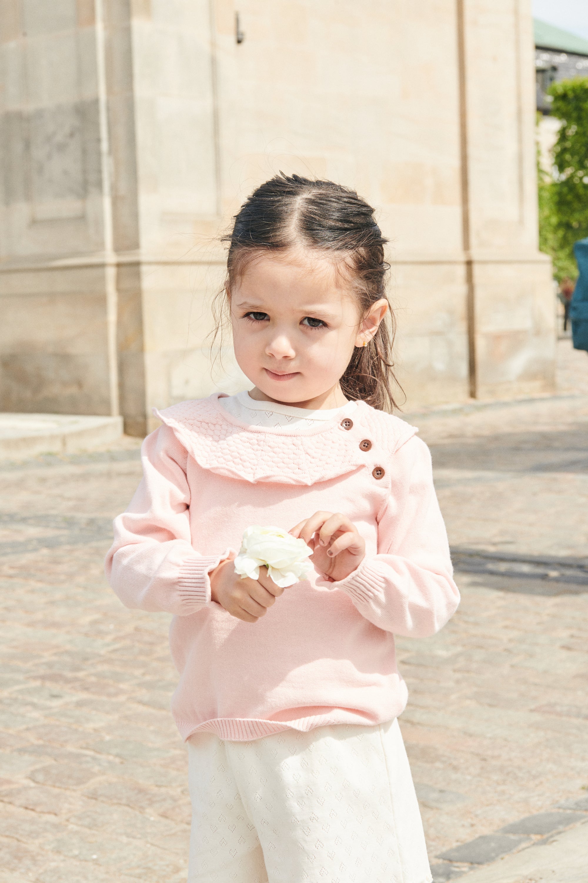 Copenhagen Colors Margueritte Strik Bluse - Dusty Rose