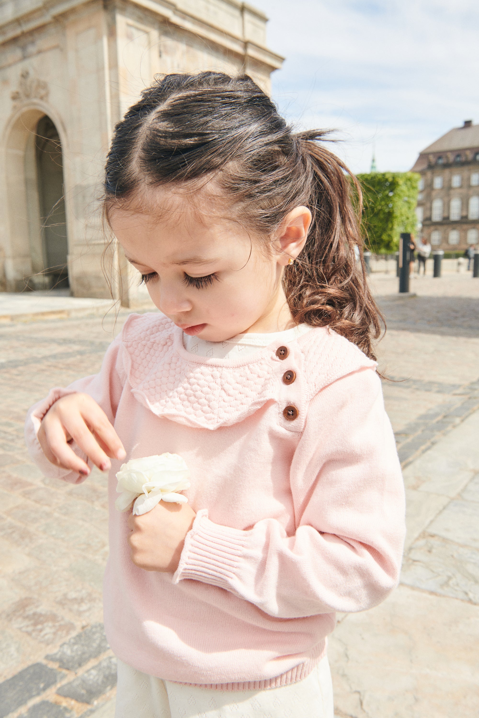 Copenhagen Colors Margueritte Strik Bluse - Dusty Rose