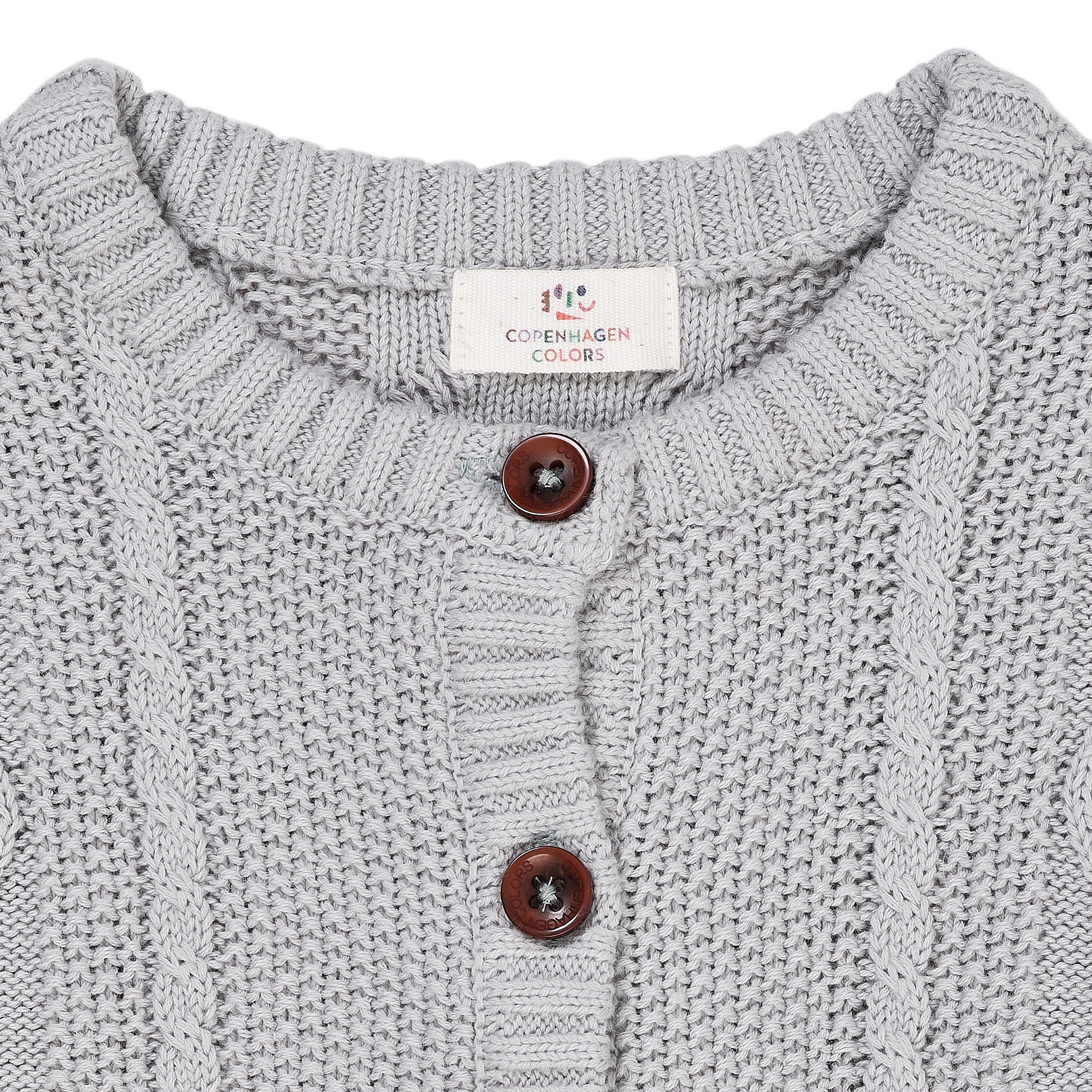 Copenhagen Colors Strik Cardigan - Dusty Blue