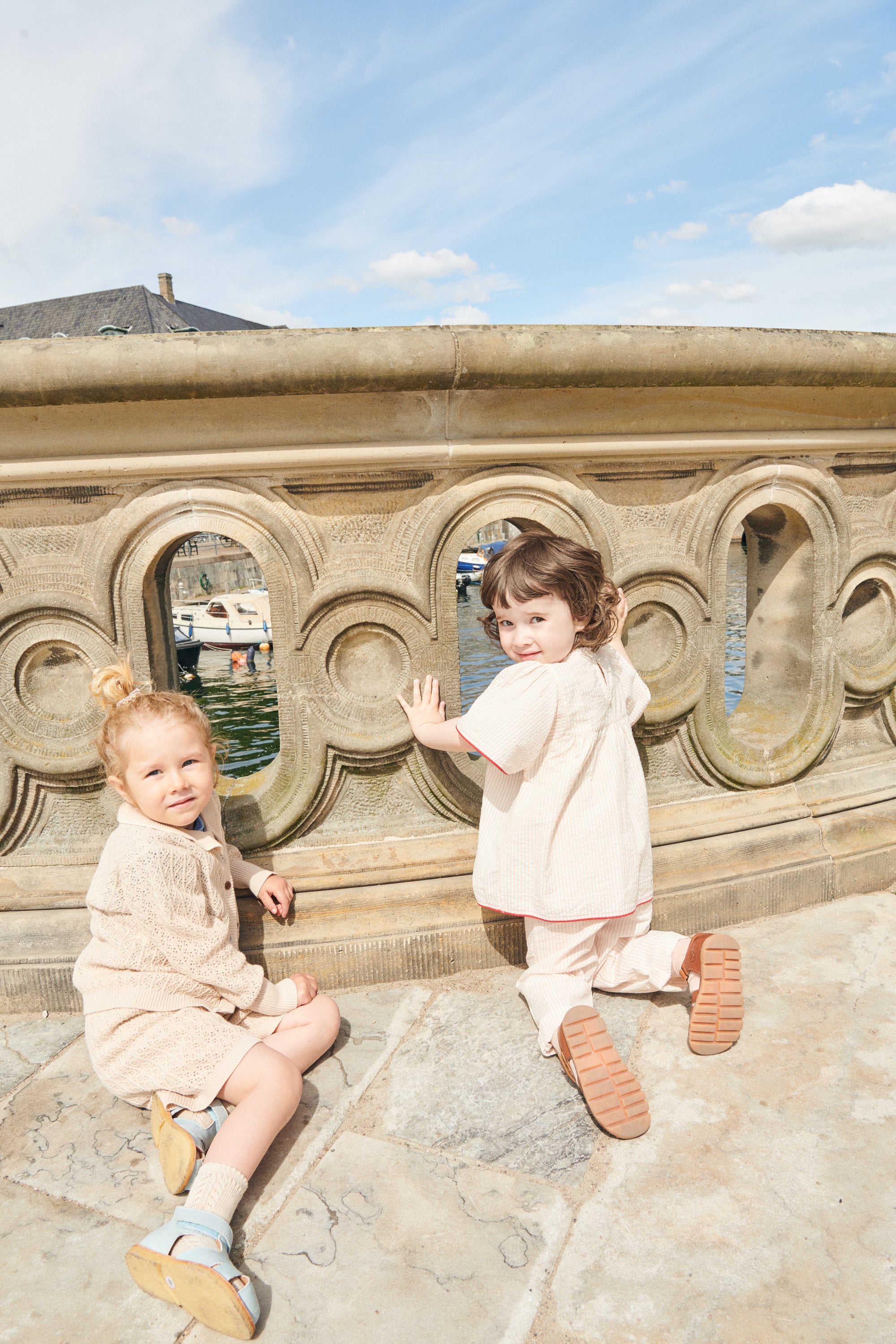 Copenhagen Colors Bluse - Dusty Rose/Cream stripe