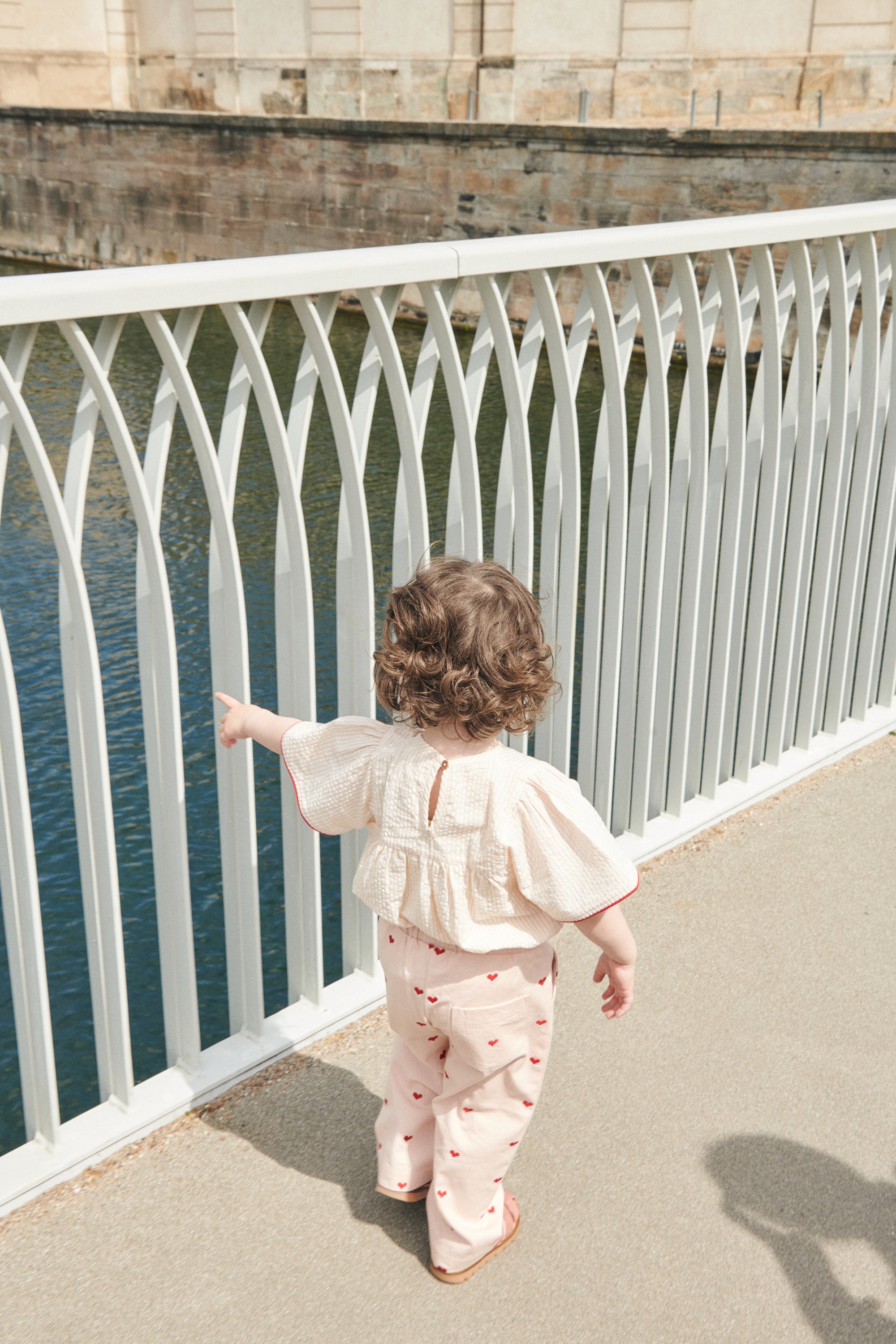 Copenhagen Colors Bluse - Dusty Rose/Cream stripe