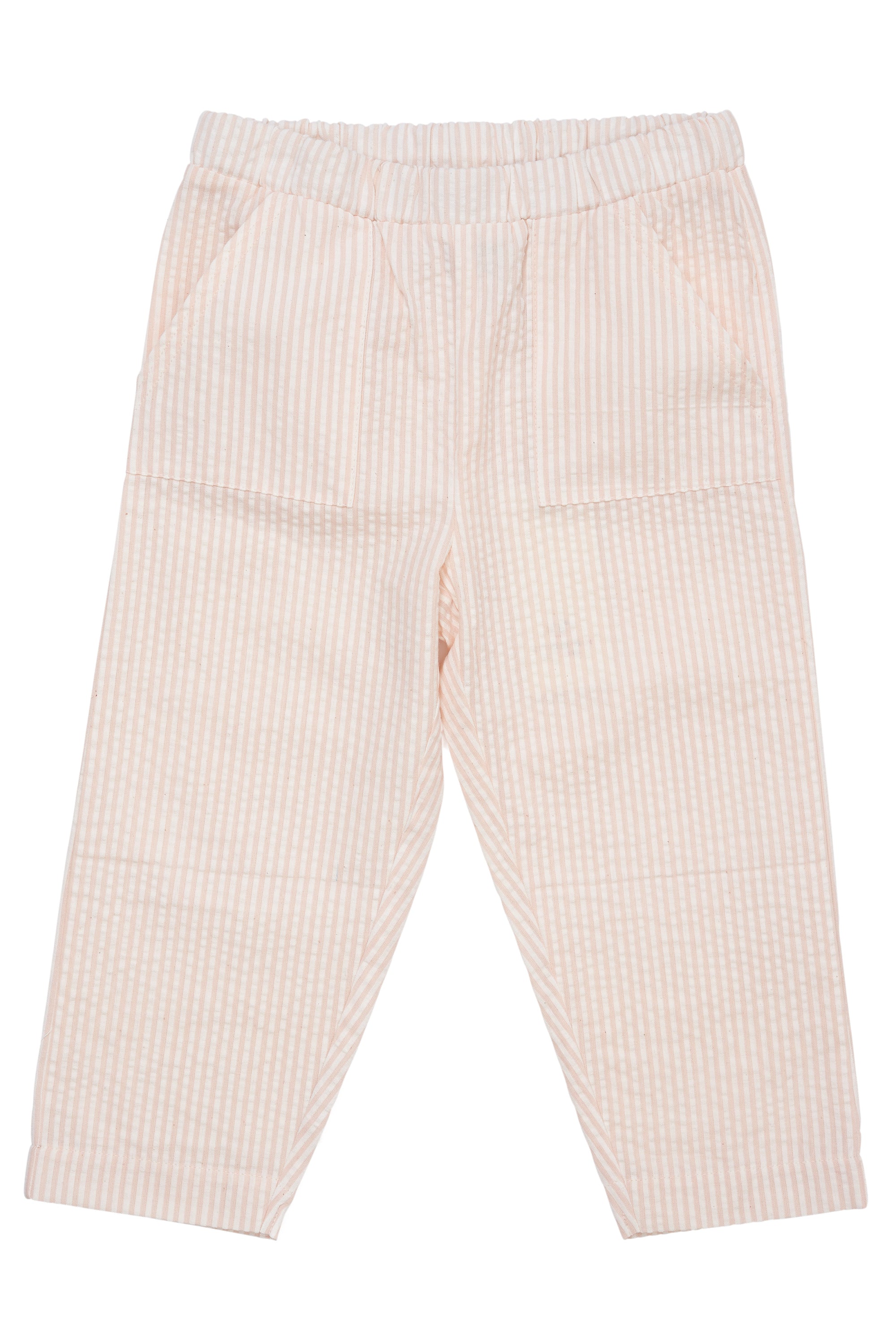 Copenhagen Colors Pants - Dusty Rose/Cream stripe