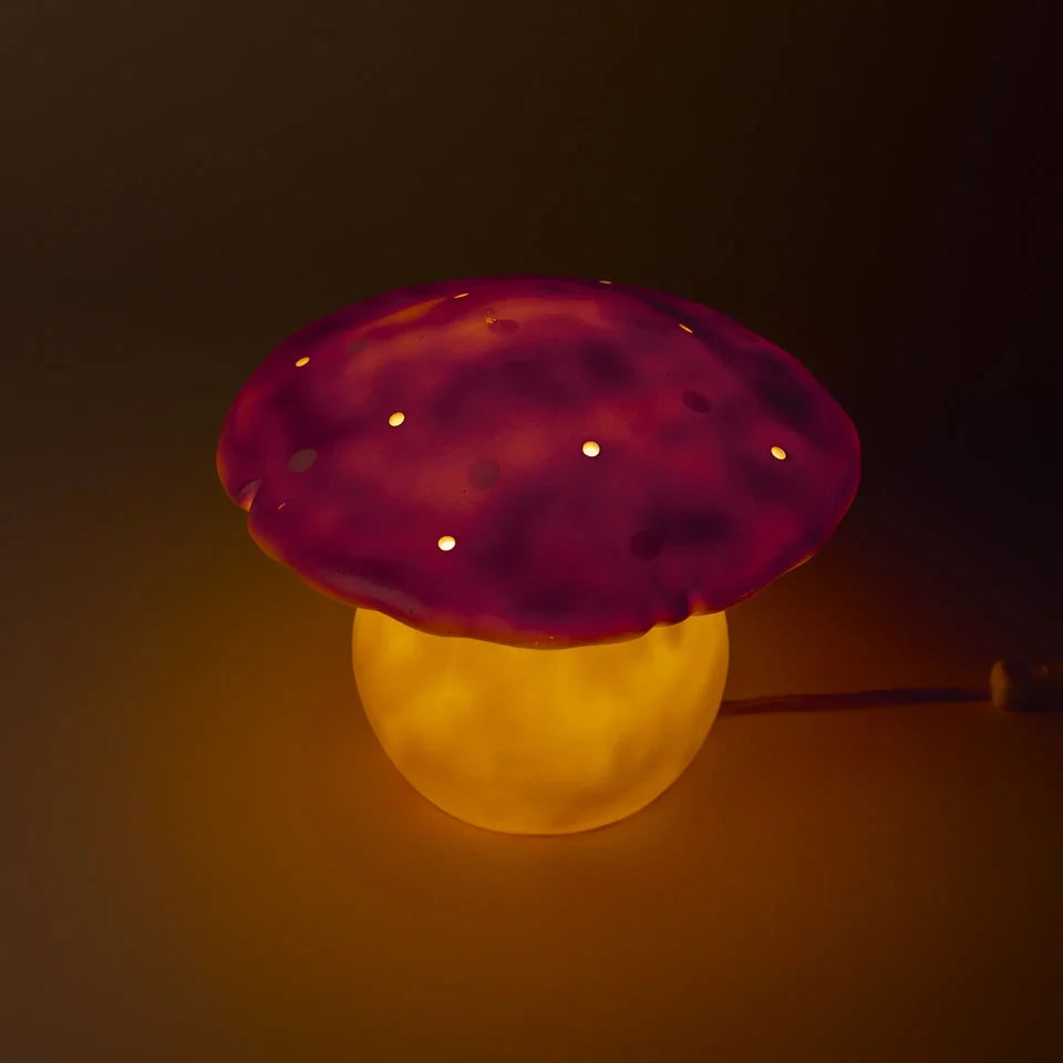 Heico Lamper - Mellem Svampelampe - Vintage Pink