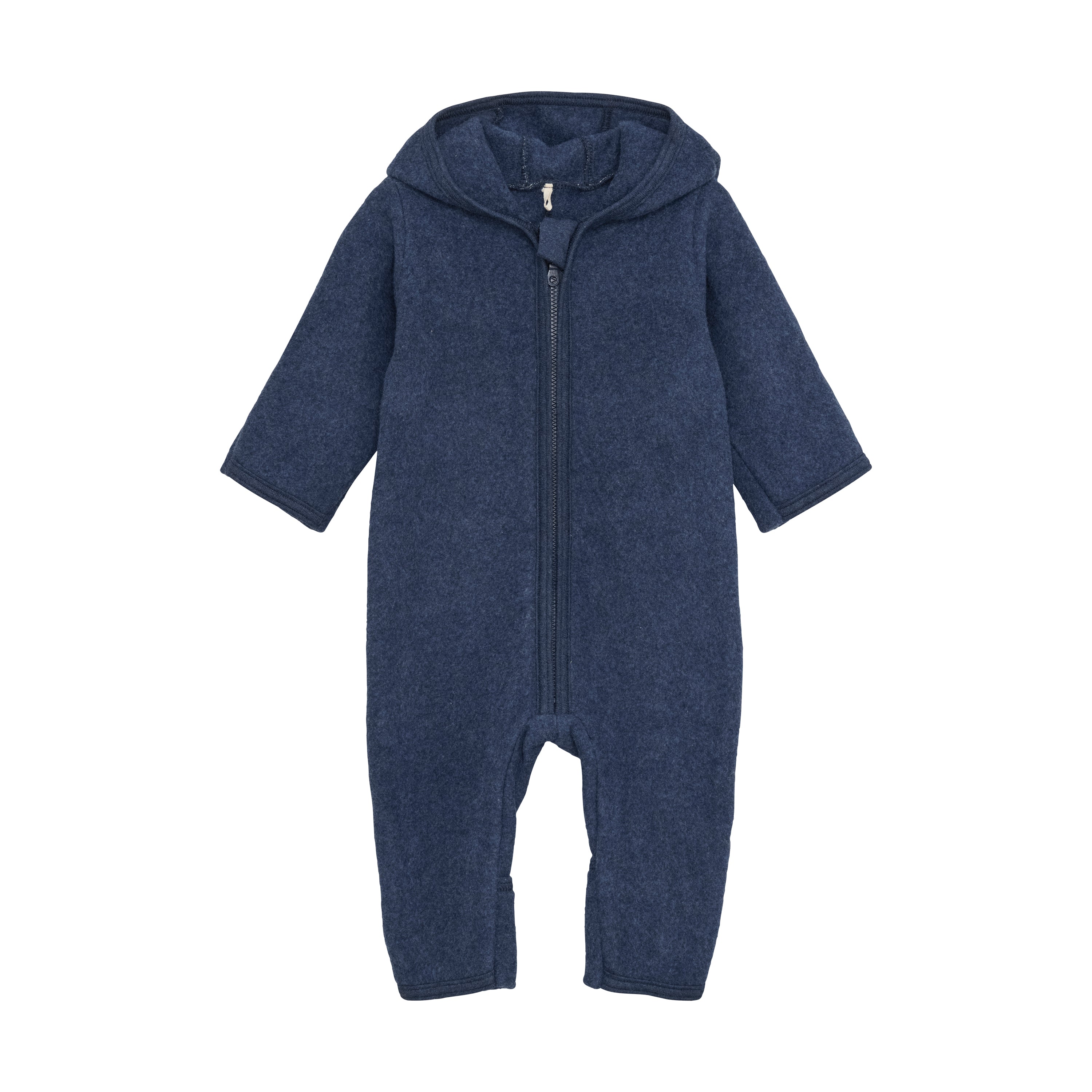 Huttelihut Mushi Baby heldragt m. ører - Navy Melange