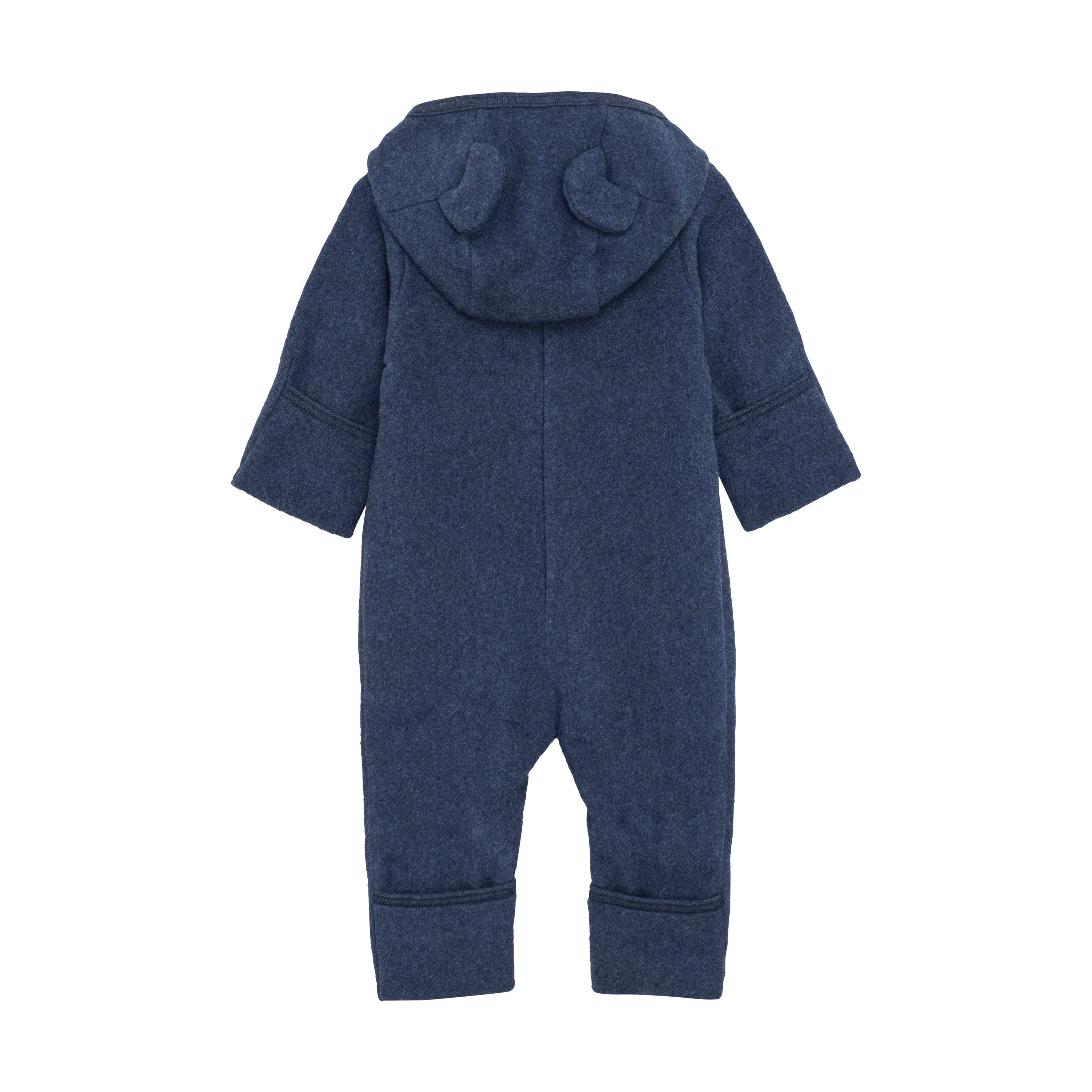Huttelihut Mushi Baby heldragt m. ører - Navy Melange