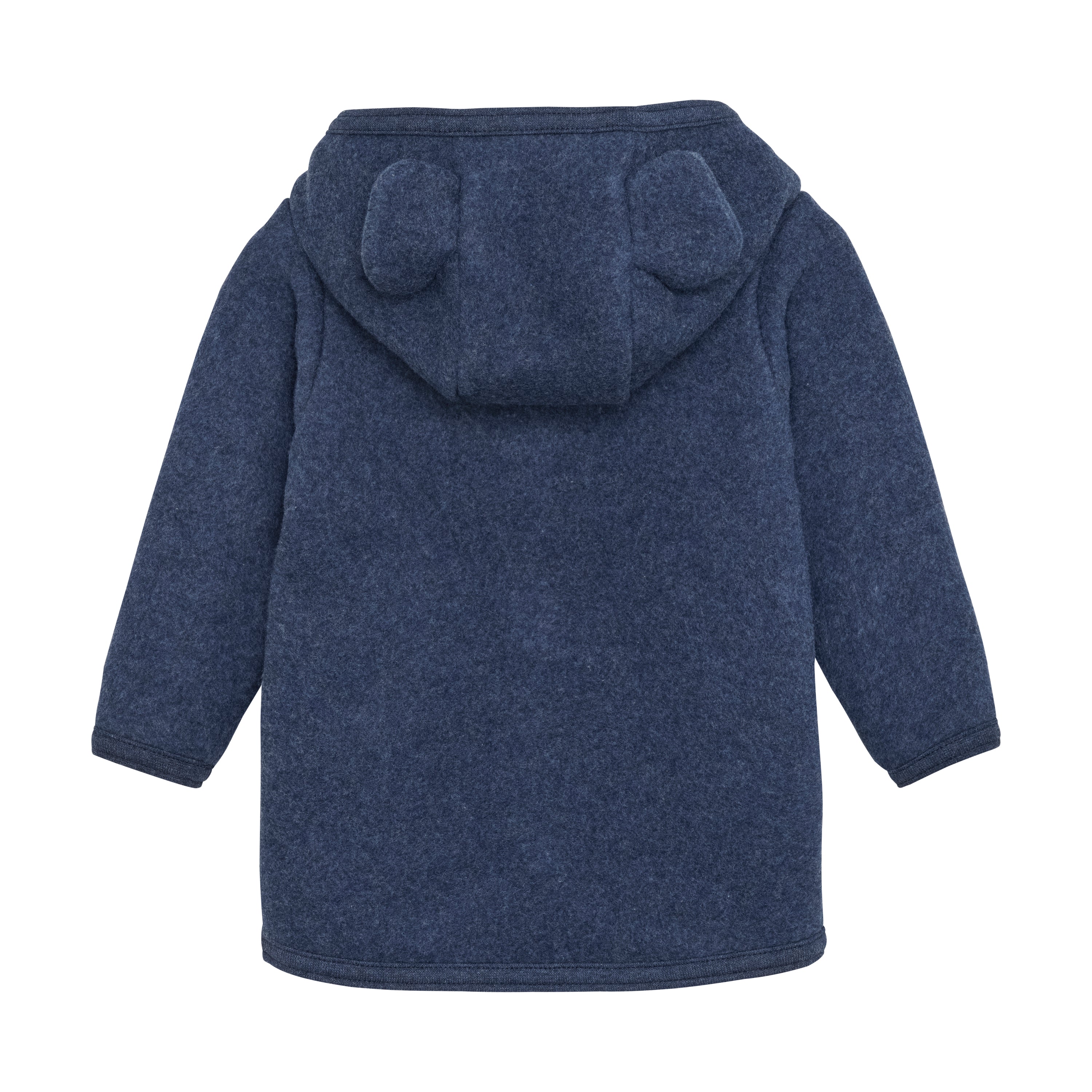 Huttelihut Babyjakke m. øre - Navy Melange