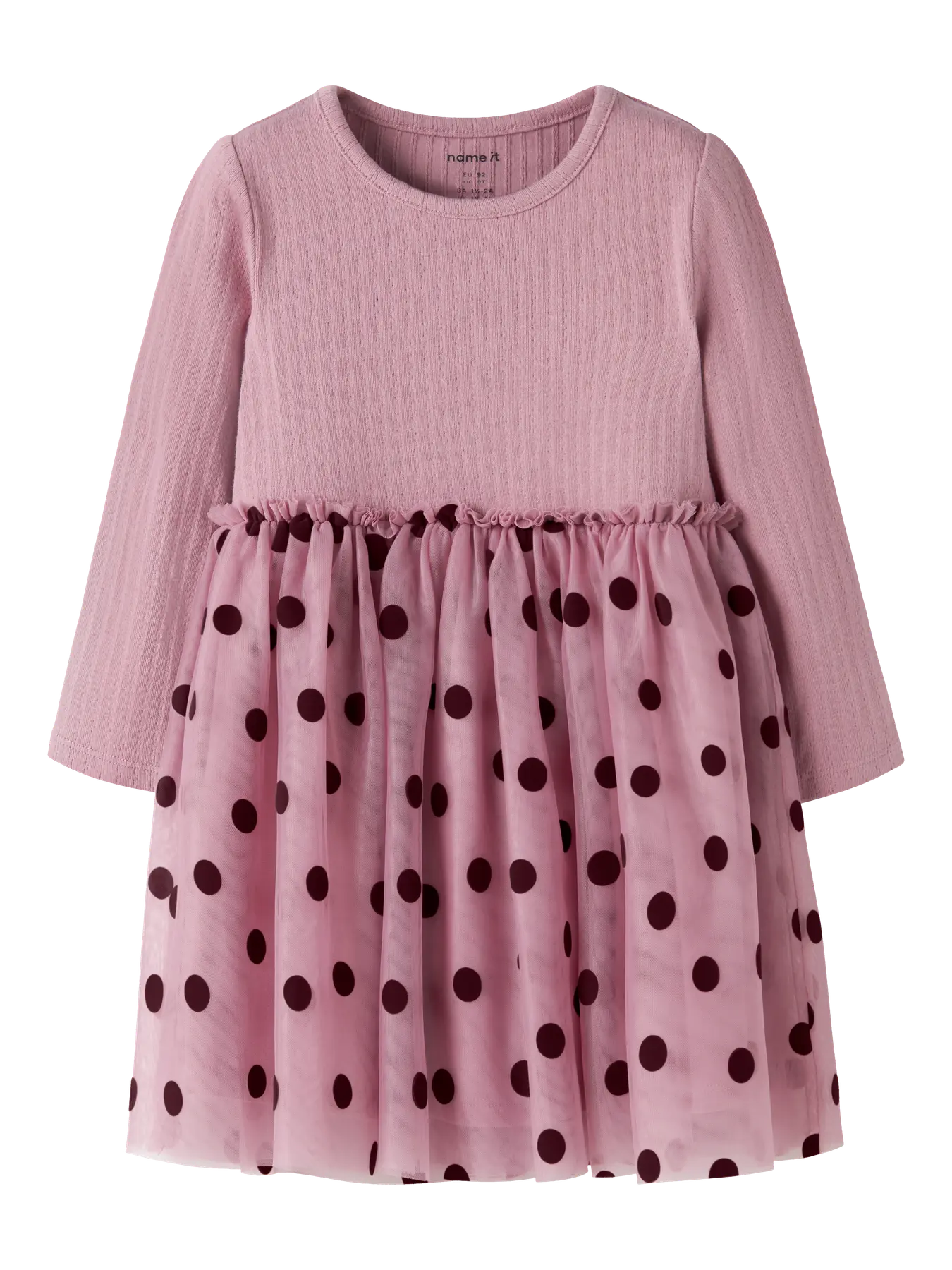 Name It - Nagina LS Tulle Dress - Lilas