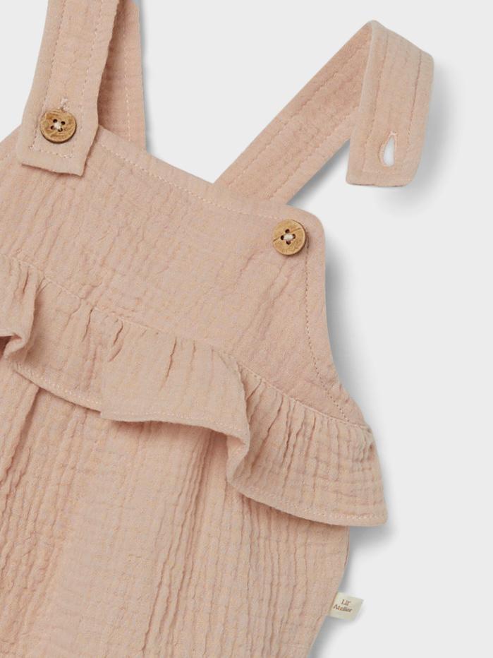 Lil Atelier Ledolie Loose Overall - Rose Dust