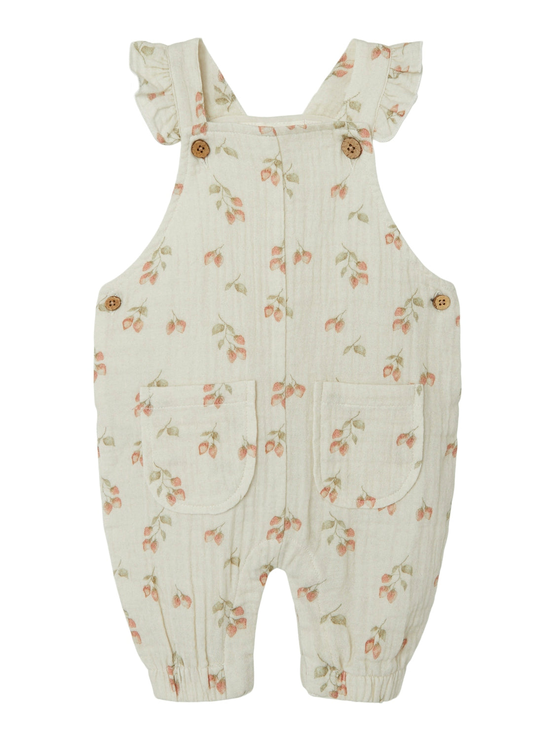 Lil Atelier Biba Loose Overall - Turtledeove/Strawberry