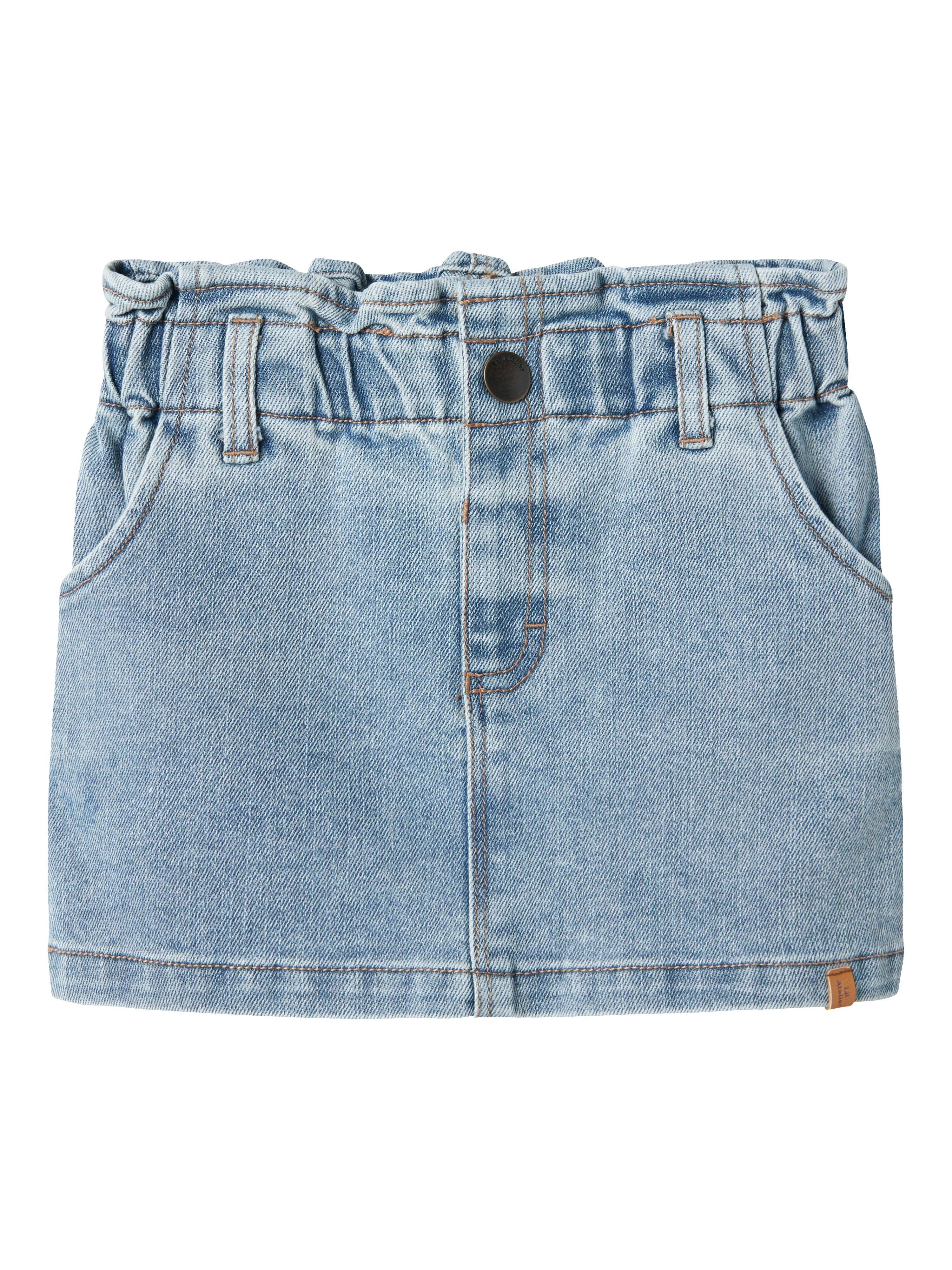Lil Atelier Darlee Denim Skirt - Medium Blue Denim
