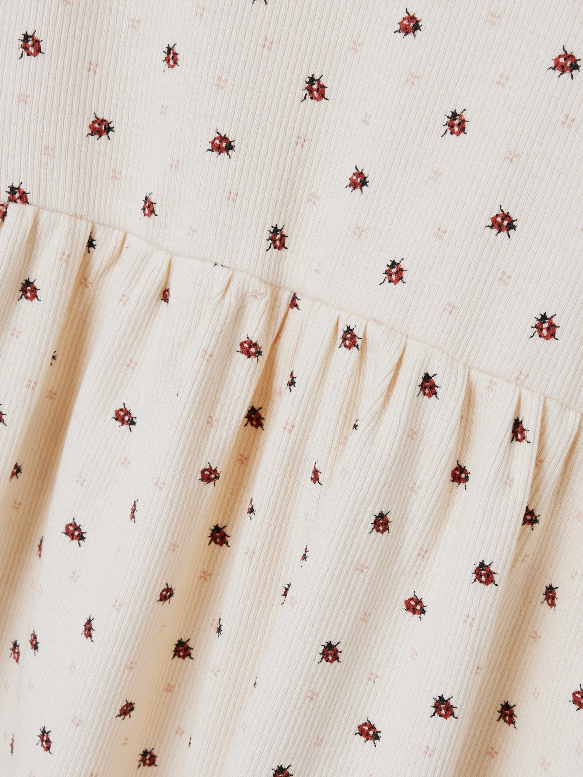 Lil Atelier Gago Kee Dress med mariehøne - Whitecap Gray