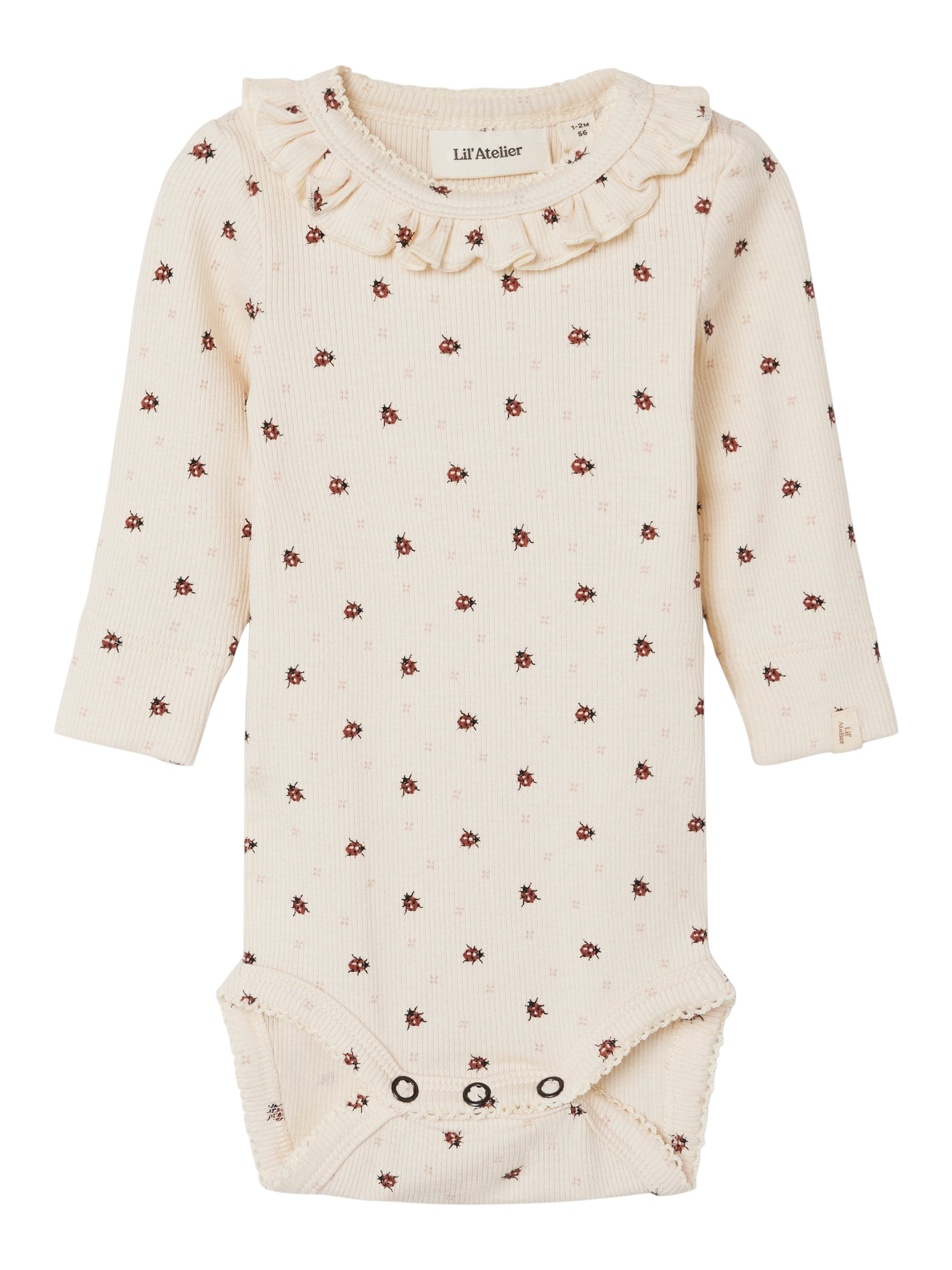 Lil Atelier Gago Kia Slim Body med Mariehøne - Whitecap Gray