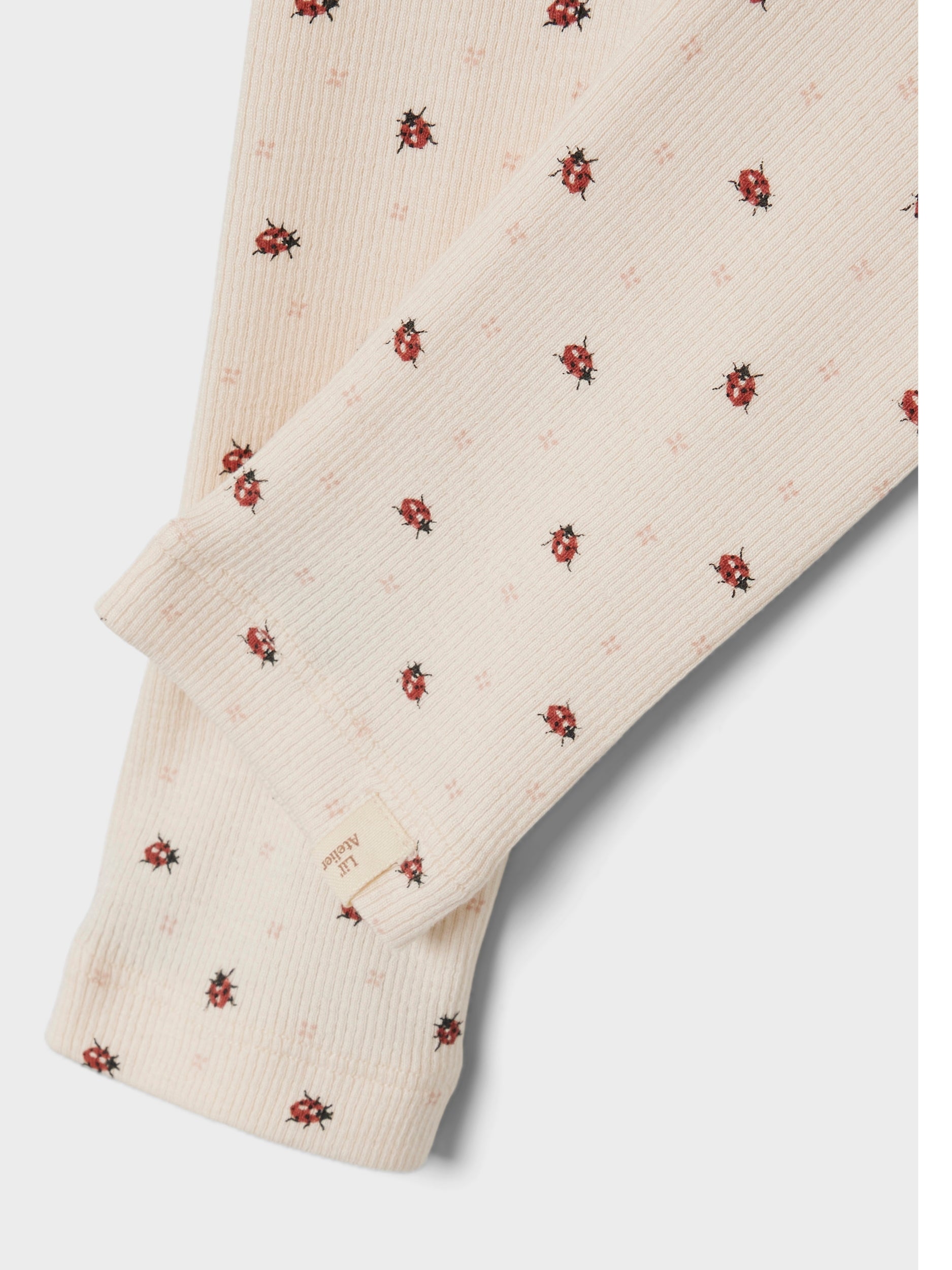 Lil Atelier Gago Kye Slim Leggings med Mariehøne - Whitecap Gray