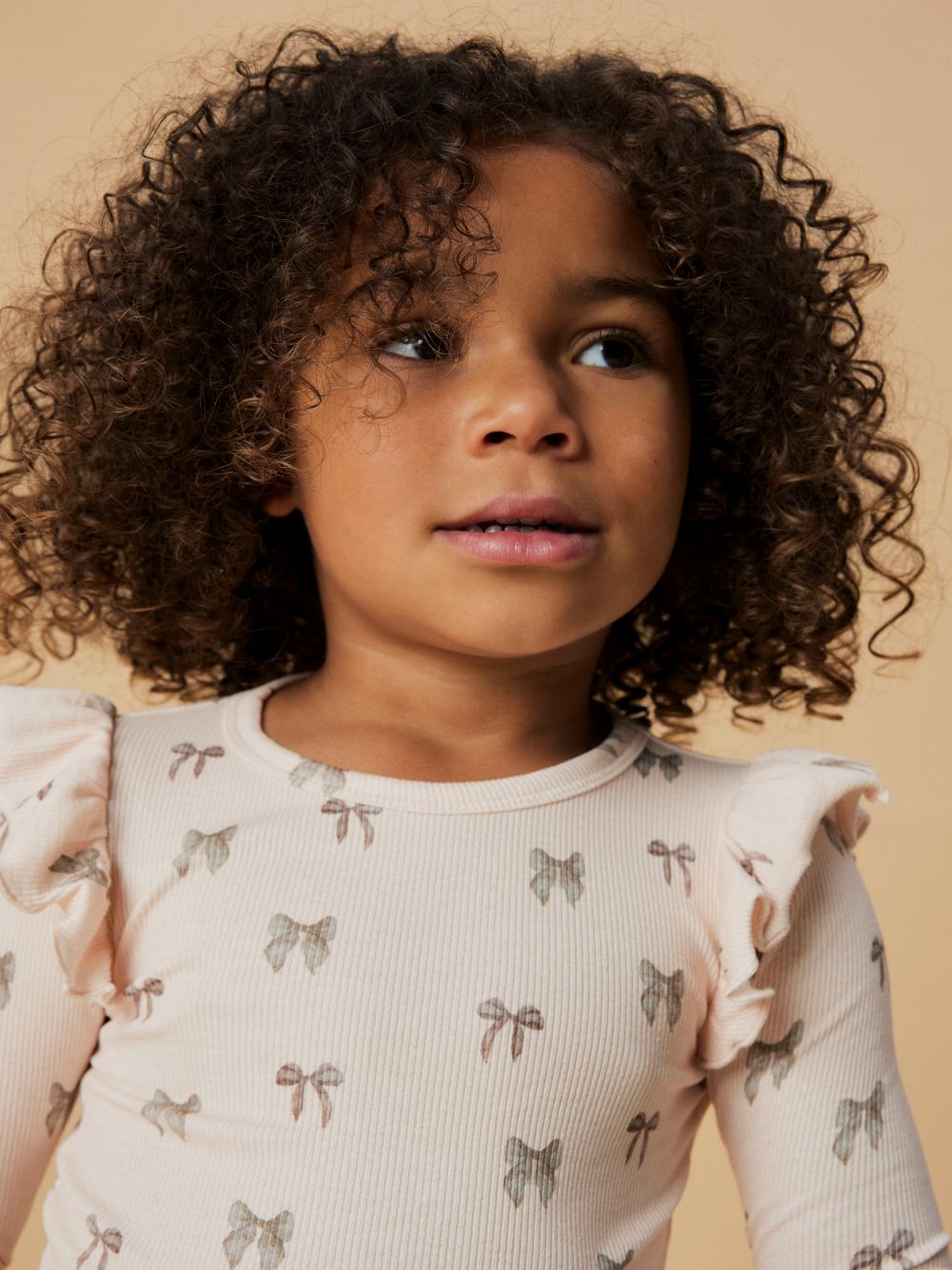 Lil Atelier Gavo Eko Slim Top NOOS - Silver Peony/Bow